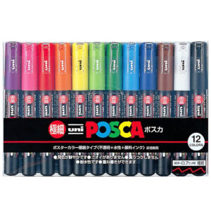 Uni Posca Marker PC-1M 12colours hongkong 香港 pen