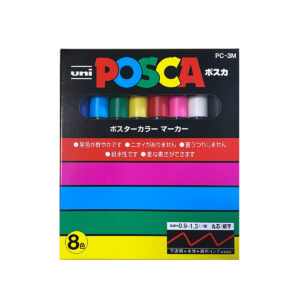 uni posca marker 8 colours PC-3M hongkong 香港 pen