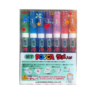 Uni Posca Markers PC-3M (Small Point) 7Colours [Kira ver.] hongkong 香港 pen
